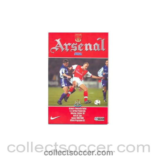1999 - Arsenal v Newcastle United official programme 30/10/1999