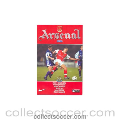1999 - Arsenal v Newcastle United official programme 30/10/1999 - Collect Soccer