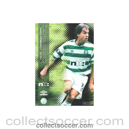 1999 - Celtic v Cwmbran Town official programme 26/08/1999 UEFA Cup - Collect Soccer
