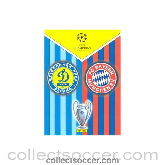1999 Champions League Semi-Final Dynamo Kiev v Bayern Munich official programme