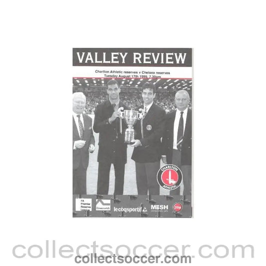 1999 - Charlton Athletic Reserves vChelsea Reserves official programme 17/08/1999 - Collect Soccer