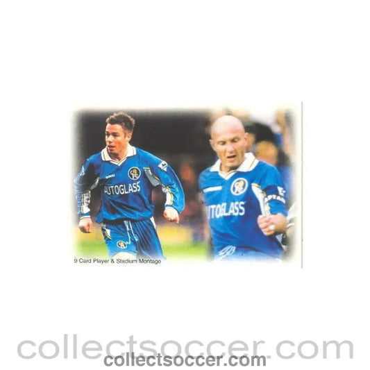 1999 - Chelsea card of 1999 featuring Greame Le Saux and Frank Leboeuf