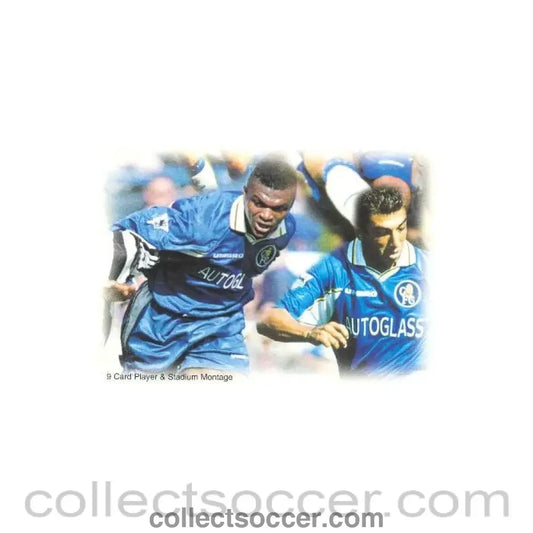 1999 - Chelsea card of 1999 featuring Marcel Desailly and Roberto di Matteo