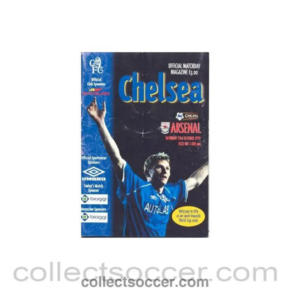 1999 - Chelsea v Arsenal official programme 23/10/1999 Premier League - Collect Soccer