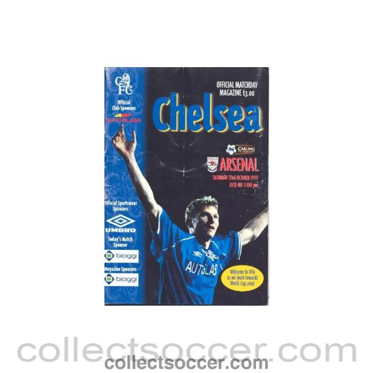 1999 - Chelsea v Arsenal official programme 23/10/1999 Premier League
