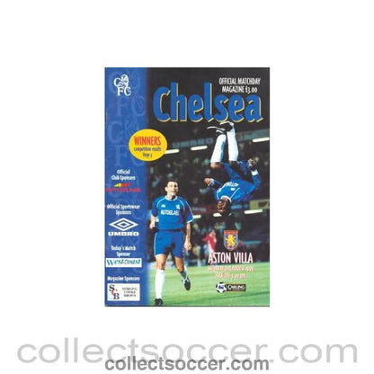 1999 - Chelsea v Aston Villa official programme 21/08/1999 Premier League - Collect Soccer