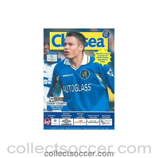 1999 - Chelsea v Derby County official programme 16/05/1999