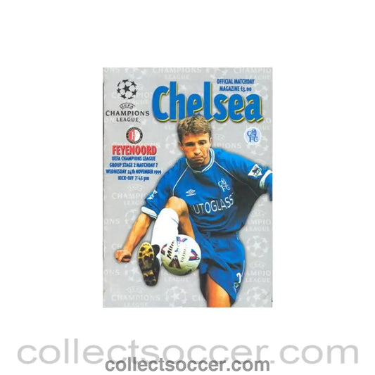 1999 - Chelsea v Feyenoord official programme 24/11/1999 Champions League