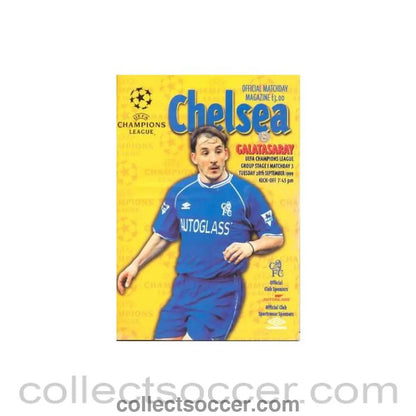1999 - Chelsea v Galatasaray official programme 28/09/1999 Champions League - Collect Soccer