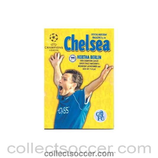 1999 - Chelsea v Hertha Berlin official programme 03/11/1999