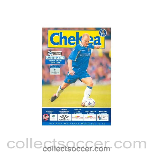 1999 - Chelsea v Leicester City official programme 18/04/1999