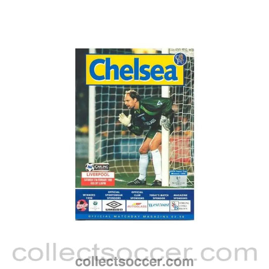 1999 - Chelsea v Liverpool official programme 27/02/1999 - Collect Soccer