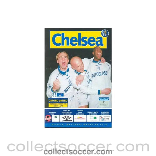 1999 - Chelsea v Oxford United official programme 03/02/1999 F.A. Cup - Collect Soccer