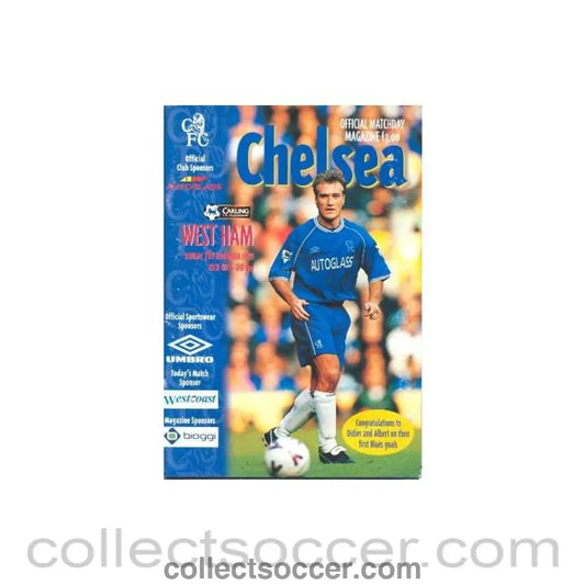 1999 - Chelsea v West Ham United official programme 07/11/1999 Premier League - Collect Soccer