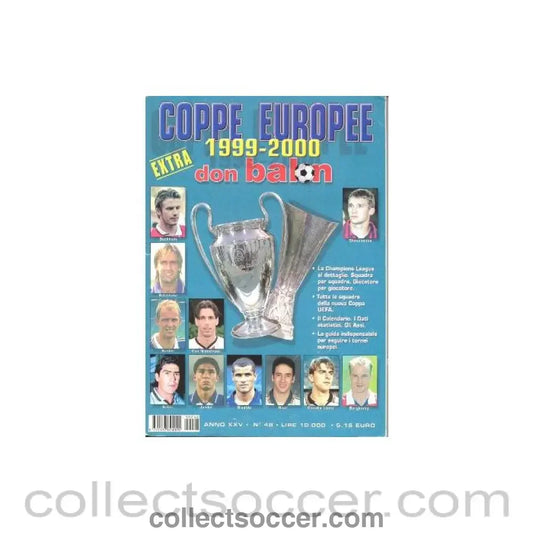 1999 - Coppe Europee European Cup Italian Magazine No:48 of season 1999-2000