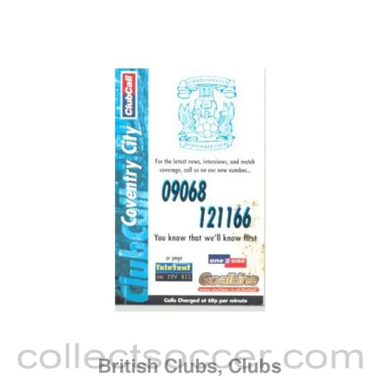 1999 - Coventry City Fixtures 1999-2000