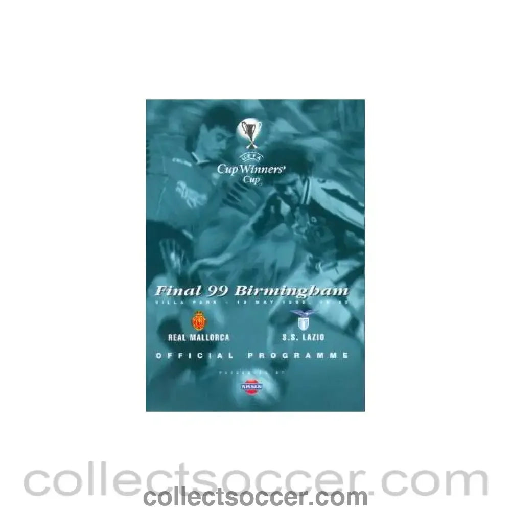 1999 Cup Winners Cup Final Official Programme Real Mallorca v Lazio - Last ever CWC Final!