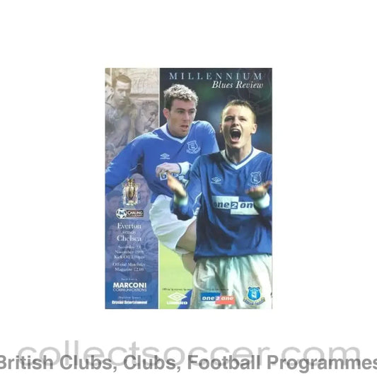 1999 - Everton vChelsea official programme 20/11/1999 Premier League