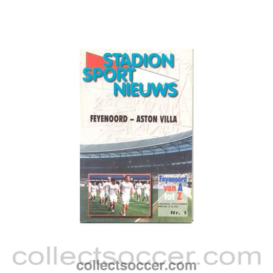 1999 - Feyenoord v Aston Villa official programme 01/08/1999