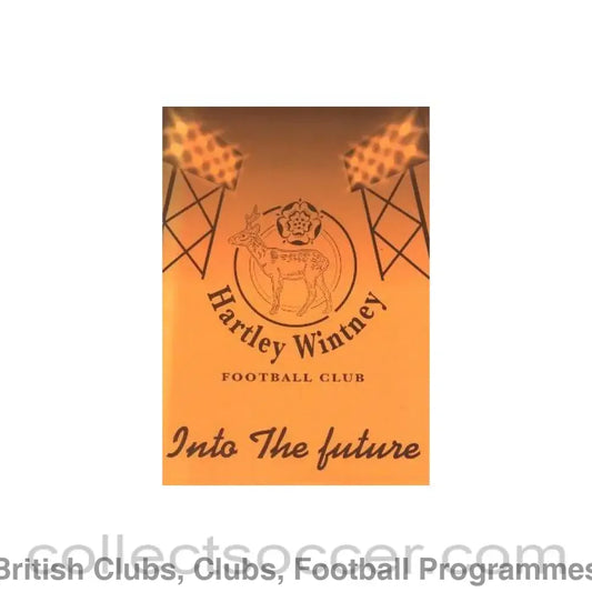 1999 - Hartley Wintney vChelsea official programme 03/05/1999