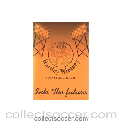 1999 - Hartley Wintney vChelsea official programme 03/05/1999 - Collect Soccer