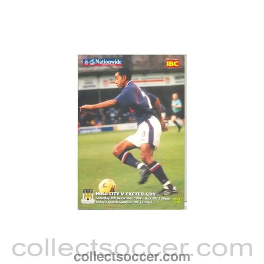 1999 - Hull City v Exeter City official programme 04/12/1999 - Collect Soccer