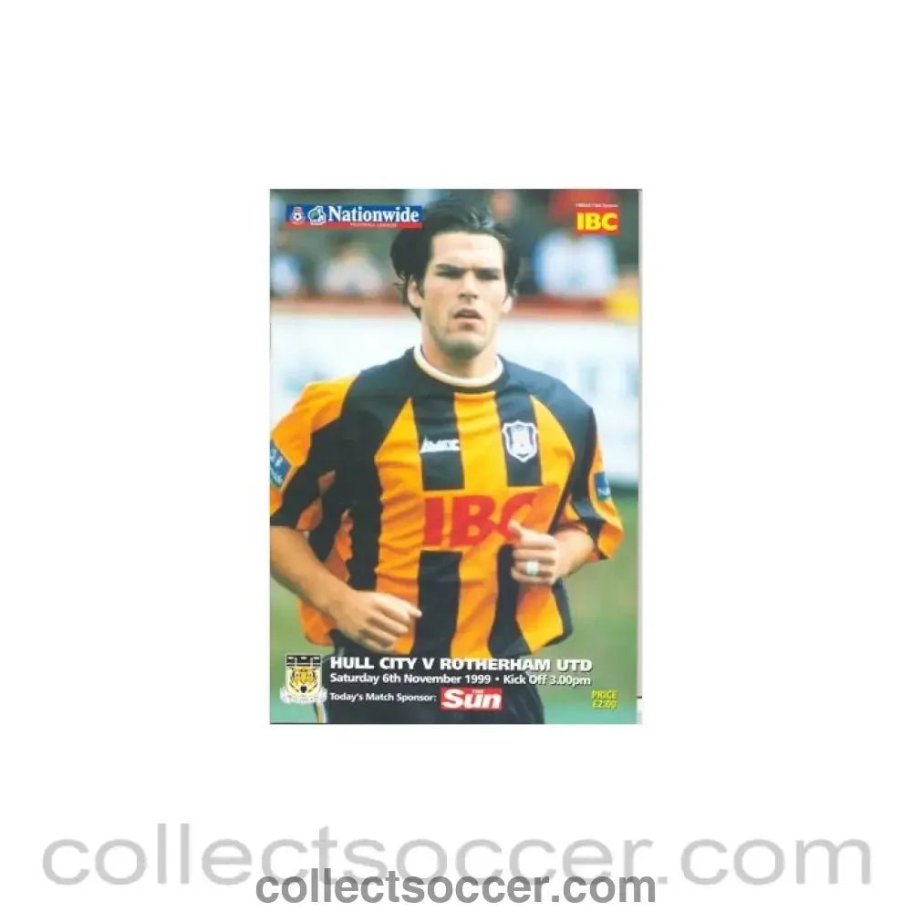 1999 - Hull City v Rotherham United official programme 06/11/1999 - Collect Soccer
