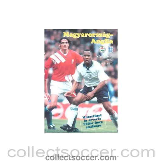 1999 Hungary v England official programme 28/04/1999 - Collect Soccer