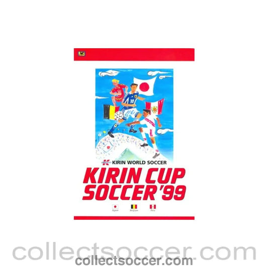 1999 Japan Cup Kirin Cup Soccer playing Japan, Belgium and Peru - Collect Soccer