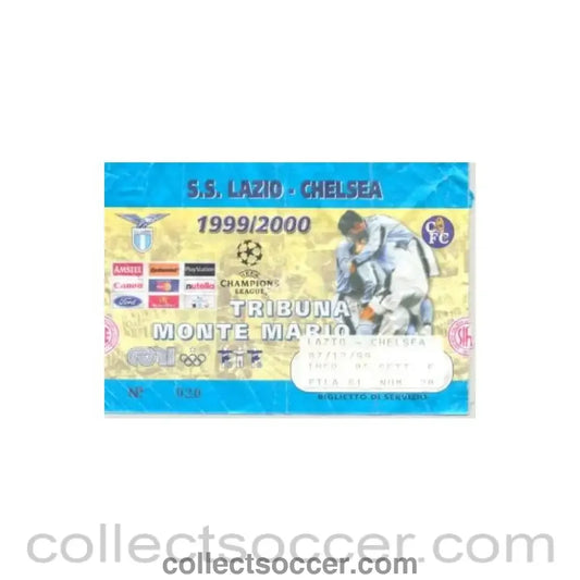 1999 - Lazio v Chelsea ticket 07/12/1999