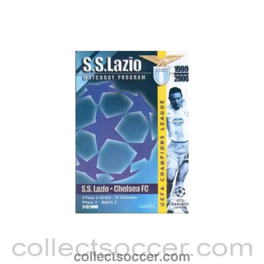 1999 - Lazio VChelsea Programme 07/12/1999 Champions League - Collect Soccer