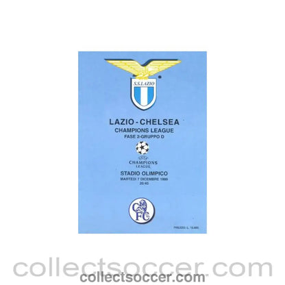 1999 - Lazio vChelsea unofficial programme 07/12/1999 in English pirate