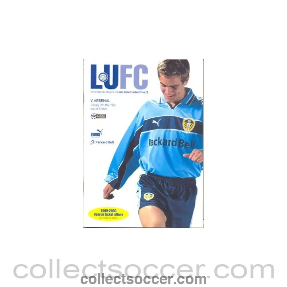 1999 - Leeds United v Arsenal official programme 11/05/1999 - Collect Soccer