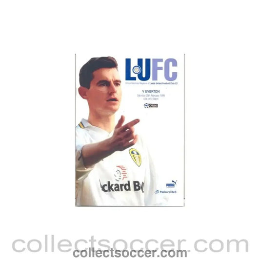 1999 - Leeds United v Everton official programme 20/02/1999 - Collect Soccer