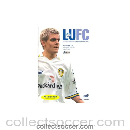 1999 - Leeds United v Liverpool official programme 12/04/1999 - Collect Soccer