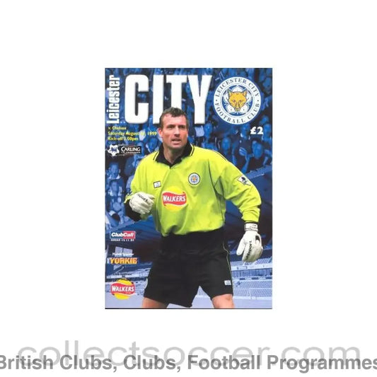 1999 - Leicester City vChelsea official programme 14/08/1999 Premier League