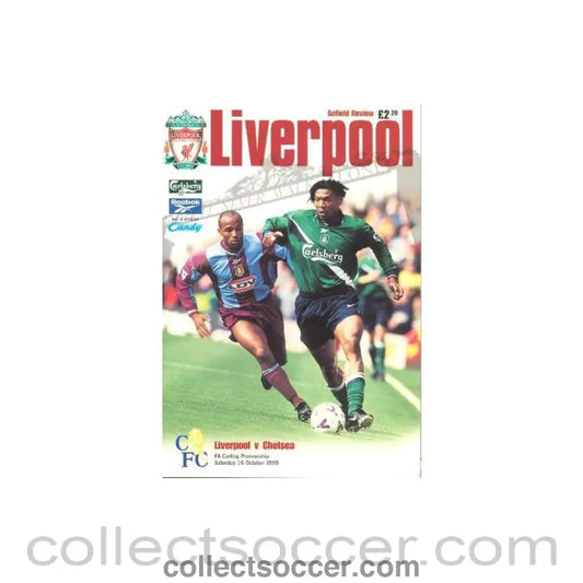 1999 - Liverpool vChelsea official programme 16/10/1999 Premier League - Collect Soccer