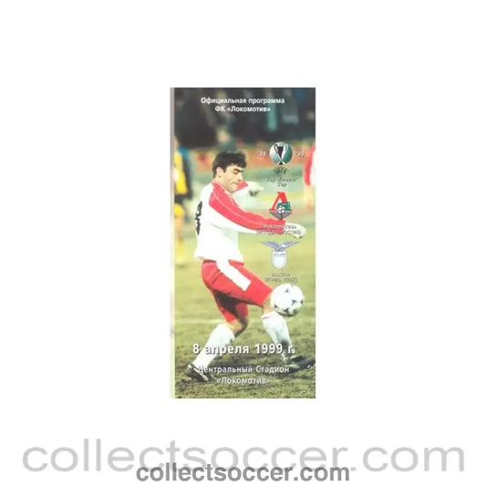 1999 Lokomotive Moscow v Lazio official programme 08/04/1999 Cup Winners Cup