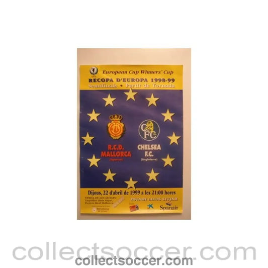 1999 - Majorca Spain v Chelsea poster 22/04/1999 European Cup Winners Cup Semi-Final