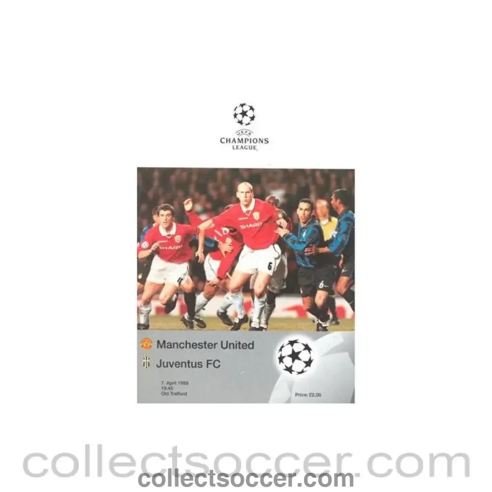 1999 - Manchester United v Juventus official programme 07/04/1999 Champions League - Collect Soccer
