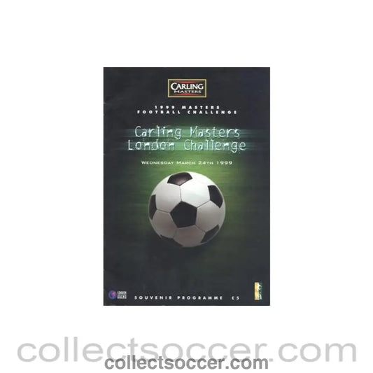 1999 Masters London Challenge official programme 24/03/1999 - Collect Soccer