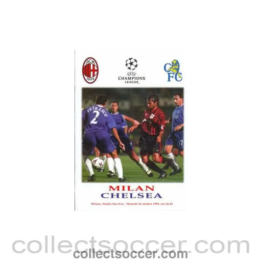 1999 - Milan VChelsea Official Programme 26/10/1999 - Collect Soccer