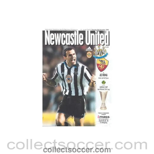 1999 - Newcastle United v Roma official programme 09/12/1999 UEFA Cup - Collect Soccer
