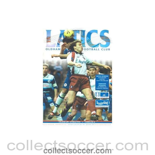 1999 - Oldham VChelsea FA Cup Programme 02/01/1999 - Collect Soccer