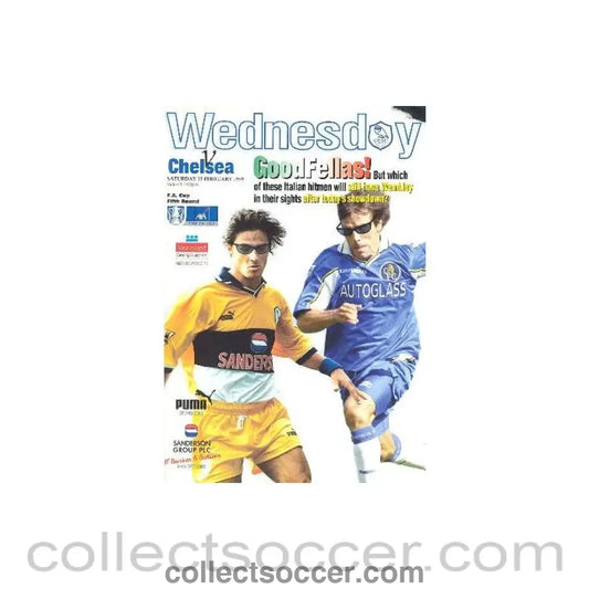 1999 - Sheffield Wednesday vChelsea official programme 13/02/1999