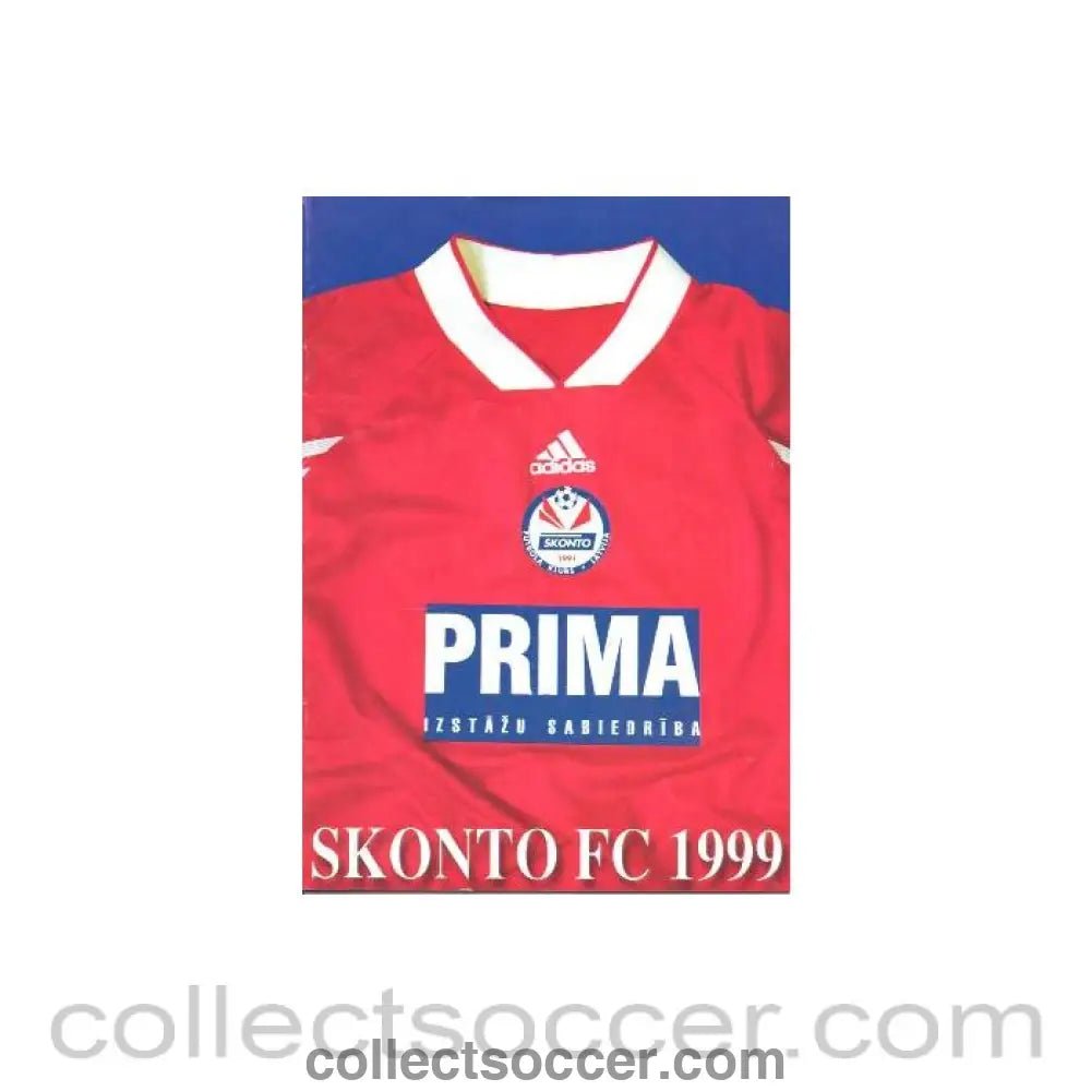 1999 - Skonto Football Club, Latvia, brochure 1999 - Collect Soccer