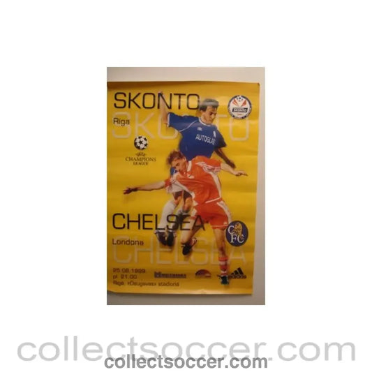 1999 - Skonto Riga v Chelsea poster 25/08/1999