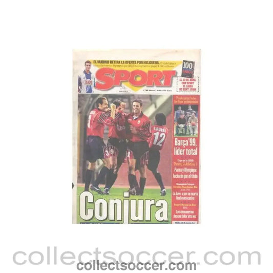 1999 - Sport Spanish newspaper in Spanish of 21/04/1999 covering Majorca v Chelsea
