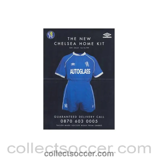 1999 - The New Chelsea Home Kit on Sale 14/05/1999 leflet