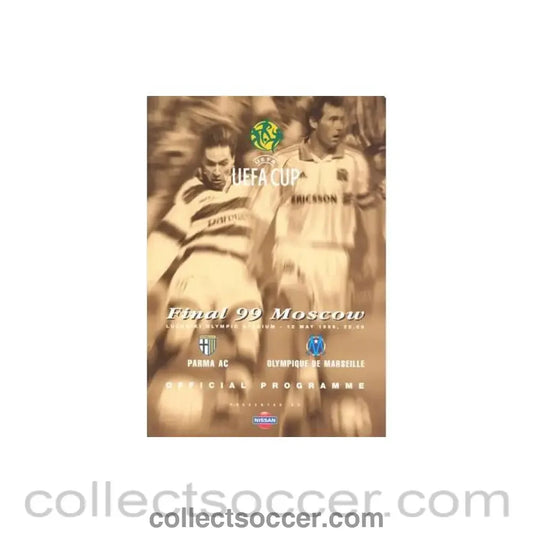 1999 UEFA Cup Final Official Programme Parma v Olympique de Marseille